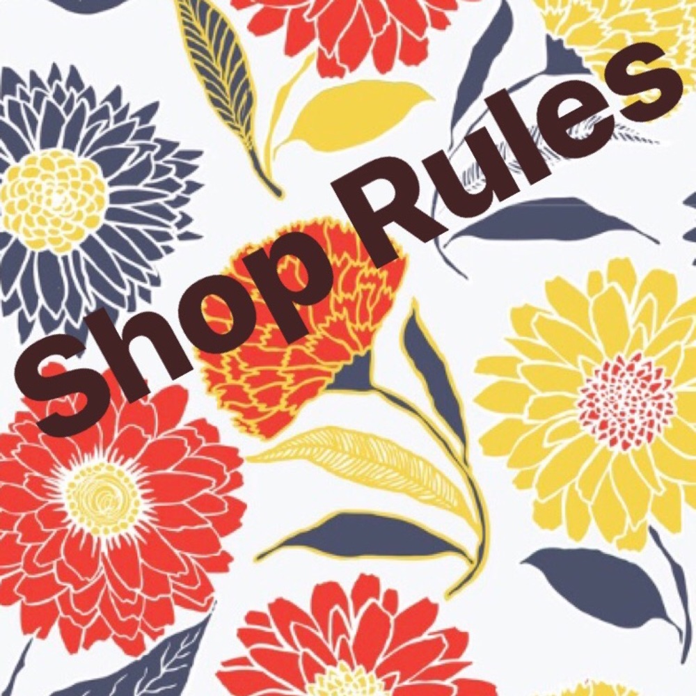 My shop guidelines: